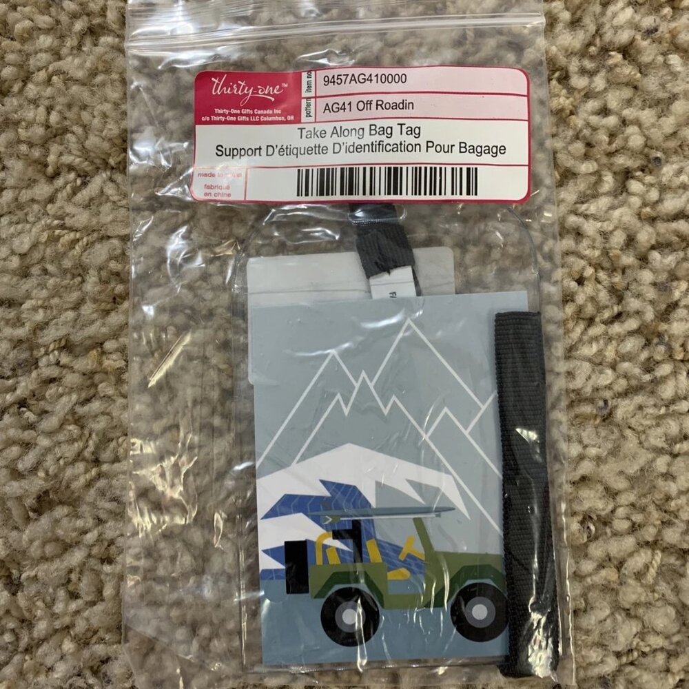 Thirty-One Take Along Bag Tag